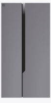 36" Side-by-Side Refrigerator and Freezer with 25 Cubic Ft. Total Capacity, Black